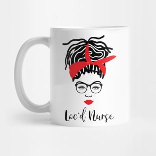 Loc'd Up Black Nurse Locs Mug